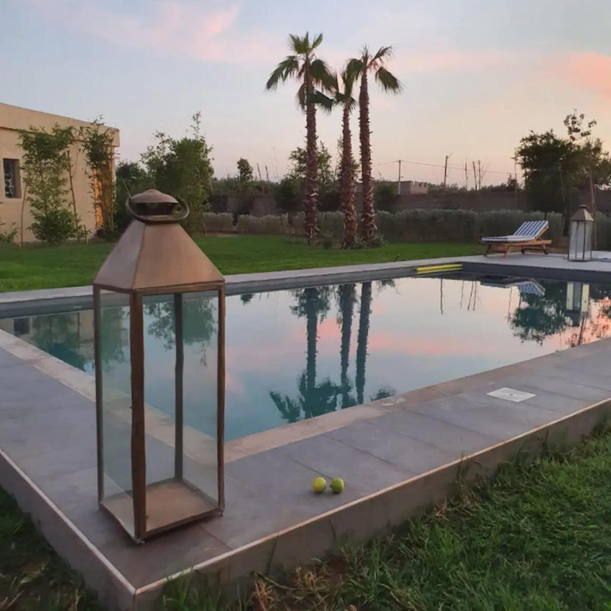 Villa with 4 Bungalows private garden swimming pool 30min from Marrakech - main image